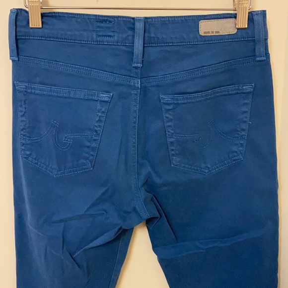 AG Adriano Goldschmied The Parrah Skinny Crop High Rise Bold Blue Jeans, 28 - Picture 5 of 8